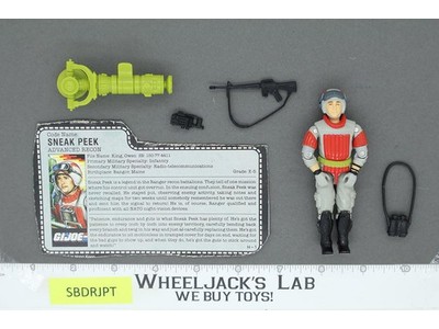 Sneak Peek V1 G.I. Joe 1987 Hasbro Vintage Action Figure