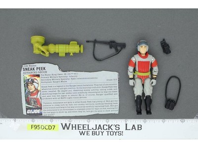 Sneak Peek V1 G.I. Joe 1987 Hasbro Vintage Action Figure
