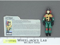 Lift-Ticket V1 G.I. Joe 1986 Hasbro Vintage Action Figure