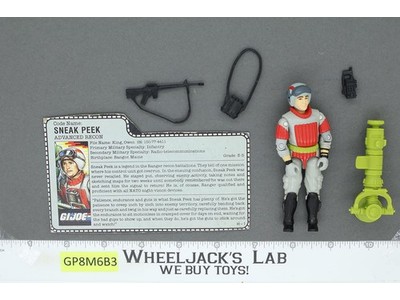 Sneak Peek V1 G.I. Joe 1987 Hasbro Vintage Action Figure