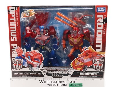 Optimus Prime & Rodimus Transformers Animated Takara Action Figure NEW SEALED