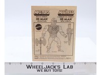 Battle Armor Instructions MOTU Mattel 1983 Vintage