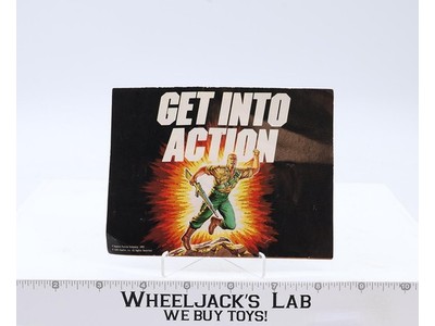 Get Into Action GI Joe with Action Stars Flyer Deal 1985 Hasbro Vintage