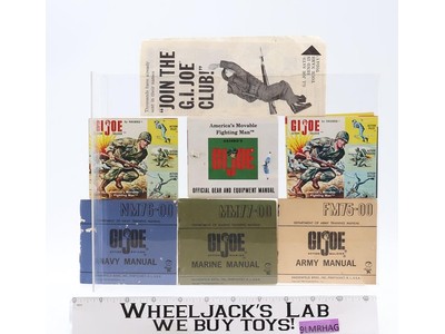 Lot of 7 Vintage Catlog Booklets Membership Instructions Flyers GI Joe Hasbro