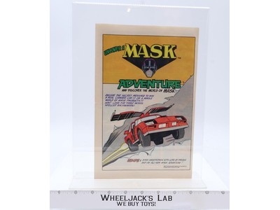 Uncover a M.A.S.K. Adventure Comic Promo Ad Insert MASK 1985 Vintage Book