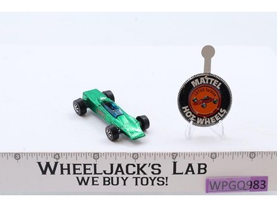 Lotus Turbine Green 1969 Redline Hot Wheels Mattel Vintage RL HK w/ Button