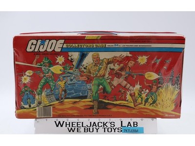GI Joe Collectors Case 24 Action Figures W/ 2 TRAYS 1984 Tara Toy Corp Hasbro