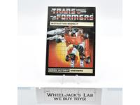 Sideswipe Action Figure Instruction Manual Booklet 1985 Hasbro G1 Transformers