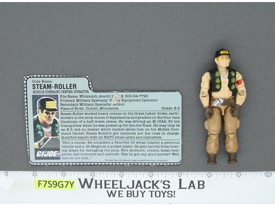 Steam-Roller V1 G.I. Joe 1987 Hasbro Vintage Action Figure