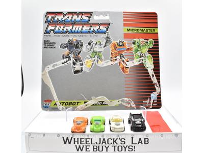 Hot Rod Patrol Micromaster W/ CARDBACK 1990 G1 Transformers Action Figure