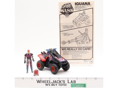Iguana W/ Lester Sledge 100% Complete M.A.S.K. Kenner 1986 Action Figure Vintage