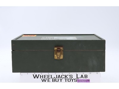 G.I. Joe Wooden Footlocker W/ Tray 1964 Hasbro Vintage Action Figure Accessory