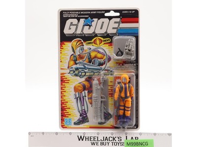H.E.A.T. Viper 34 Back GI Joe 1989 Hasbro Vintage Action Figure NEW MOSC SEALED
