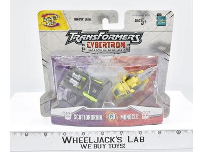 Scattorbrain vs Moncle Mini-Con Class 2005 NEW MOSC RID Cybertron Transformers