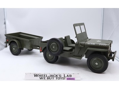 Combat Jeep 7000 W/ Trailer GI Joe 1965 Vintage Vehicle Action Figure
