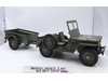 Combat Jeep 7000 W/ Trailer GI Joe 1965 Vintage Vehicle Action Figure