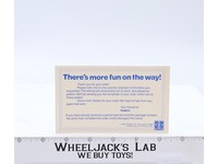There's More Fun on the Way Partial Shipment Notice G.I. Joe Hasbro 1985 Vintage