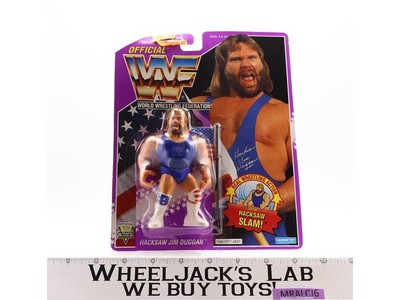 Hacksaw Jim Duggan WWF Wrestling 1993 Hasbro Action Figure NEW MOSC SEALED