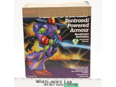 Zentraedi Powered Armour Quadrono Battalion Robotech 1985 Matchbox 7" W/ Box