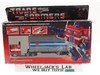 Optimus Prime METAL GRAY BLOATED W/Box & Insert COMPLETE 1984 G1 Transformers