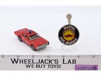 Fire Chief Cruiser Red 1968 1970 Redline Hot Wheels Mattel Vtg w/ Button