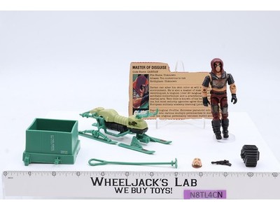 Zartan W/ Chameleon Swamp Skier GI Joe 1984 Hasbro Vintage Action Figure Vehicle