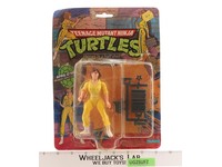 April O'Neil 10-Back Blue Stripes TMNT 1988 Playmates Action Figure NEW SEALED