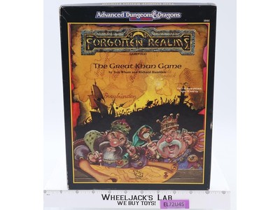 AD&D Forgotten Realms The Great Khan Game 100% Complete 1989 TSR Inc