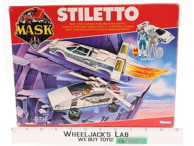 Stiletto Gloria Baker W/BOX 100% Complete MASK M.A.S.K. Split Seconds Vintage