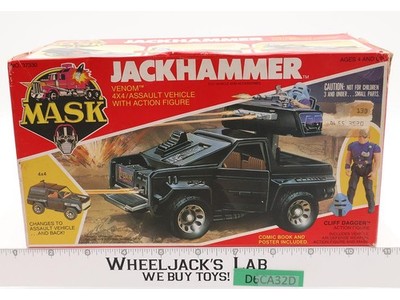 Jackhammer Cliff Dagger 100% Complete W/Box MASK 1985 Vintage Action Vehicle
