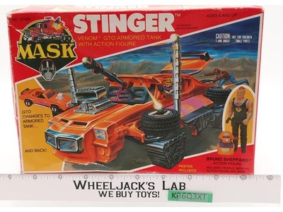 Stinger W/ Bruno Sheppard 100% Complete W/Box MASK 1986 Kenner Vehicle
