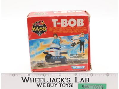 T-BOB & Scott Trakker W/Euro Box M.A.S.K Kenner 1985 Vintage Action Figure
