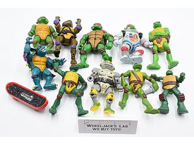Lot Collection of 10 TMNT Playmates Teenage Mutant Ninja Turtles Figures Vintage