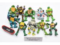 Lot Collection of 10 TMNT Playmates Teenage Mutant Ninja Turtles Figures Vintage