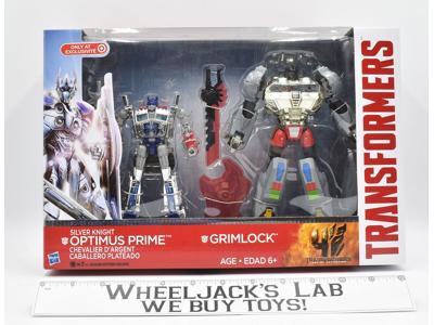 Silver Knight Optimus Prime Grimlock TARGET Transformers AOE Age of Extinction