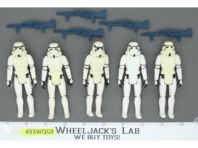 Lot of 5 Star Wars Imperial Stormtroopers 1980s Kenner Vintage Action Figures