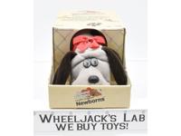 Pound Puppies Newborns 7807 Gray/Brown W/Red Bow 1986 NIB Tonka Employee Owned