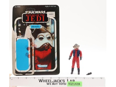 Nien Nunb 100% Complete 65 Back-A Star Wars ROTJ 1983 Kenner Figure NO REPRO