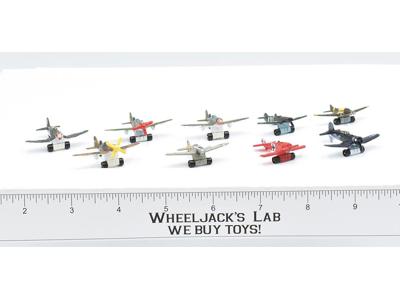 Lot of 9 Propeller Airplanes Micro Machines 1988 Lewis Galoob Vehicle Vintage