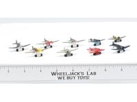 Lot of 9 Propeller Airplanes Micro Machines 1988 Lewis Galoob Vehicle Vintage