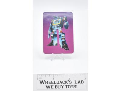 Soundwave Card 104 Variant Color Transformers Action Trading Cards 1985 G1