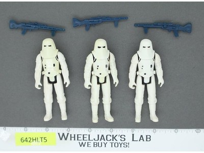 Lot of 3 Star Wars Hoth Snowtrooper Stormtroopers 1980s Kenner Action Figures
