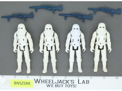 Lot of 4 Star Wars Hoth Snowtrooper Stormtroopers 1980s Kenner Action Figures