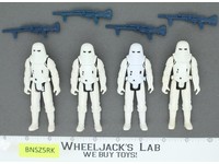 Lot of 4 Star Wars Hoth Snowtrooper Stormtroopers 1980s Kenner Action Figures
