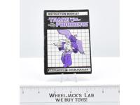 Doubledealer Action Figure Instruction Manual Booklet 1988 G1 Transformers