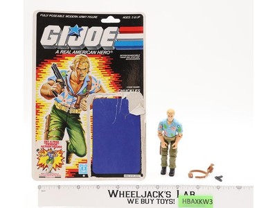 Chuckles V1 100% Complete 34 Cardback GI Joe 1987 Hasbro Vintage Action Figure