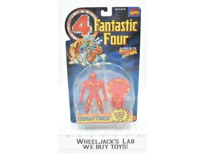 Human Torch w Flame-On Sparking Action Fantastic Four 4 Marvel MISB 1994 Toybiz