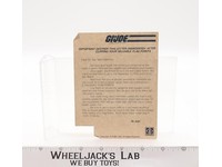 GI Joe Mail Away Flagg Extra Points Letter Hasbro 1984 Vintage