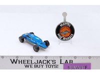 Shelby Turbine Blue 1969 Redline Hot Wheels Mattel Vintage RL w/ Button