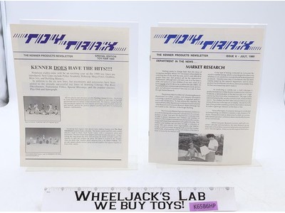 Lot of 2 Kenner Products Newsletters Issue 6 1989 Vintage Action Figure